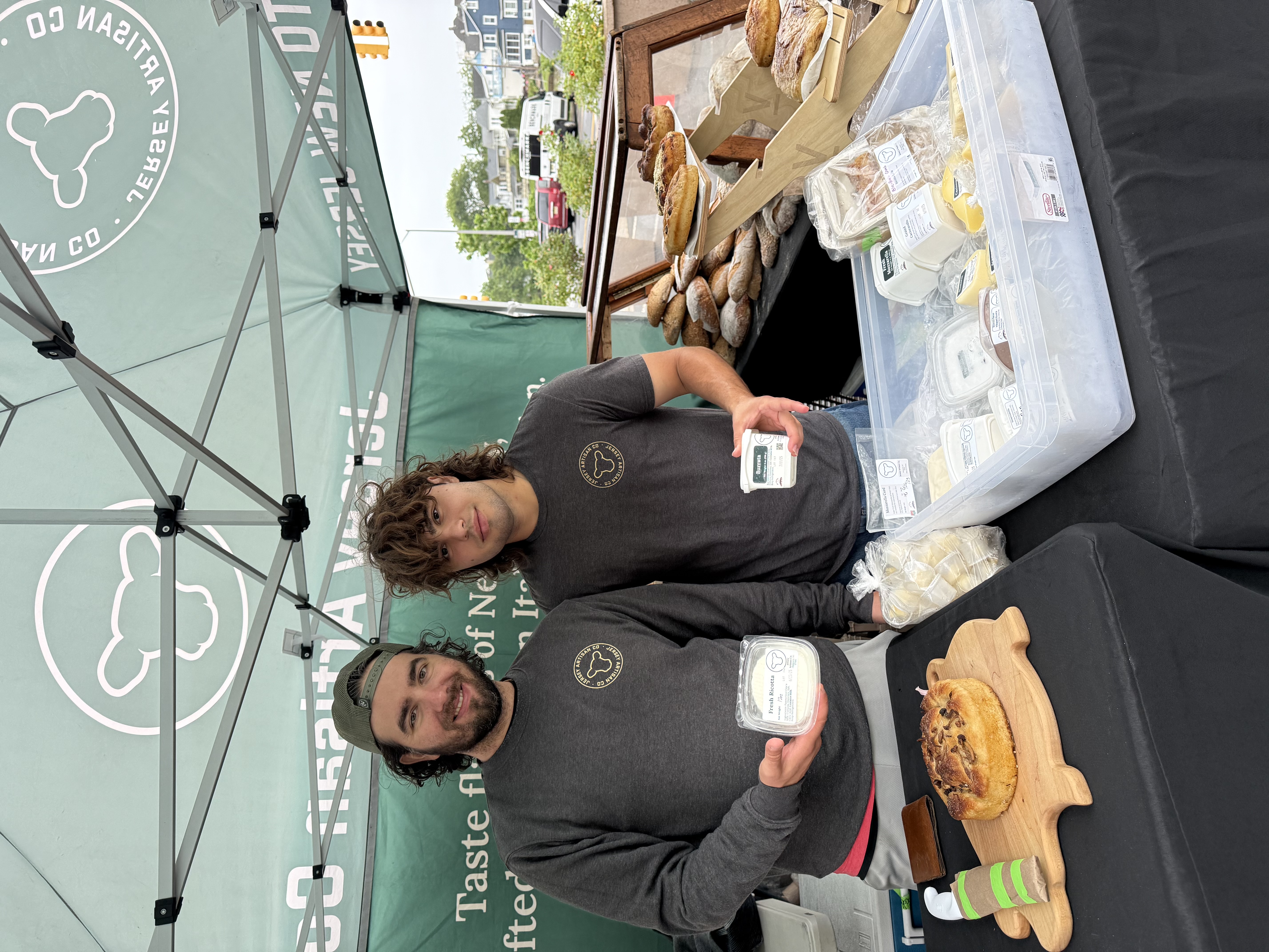 Farm vendor at a farmers market
