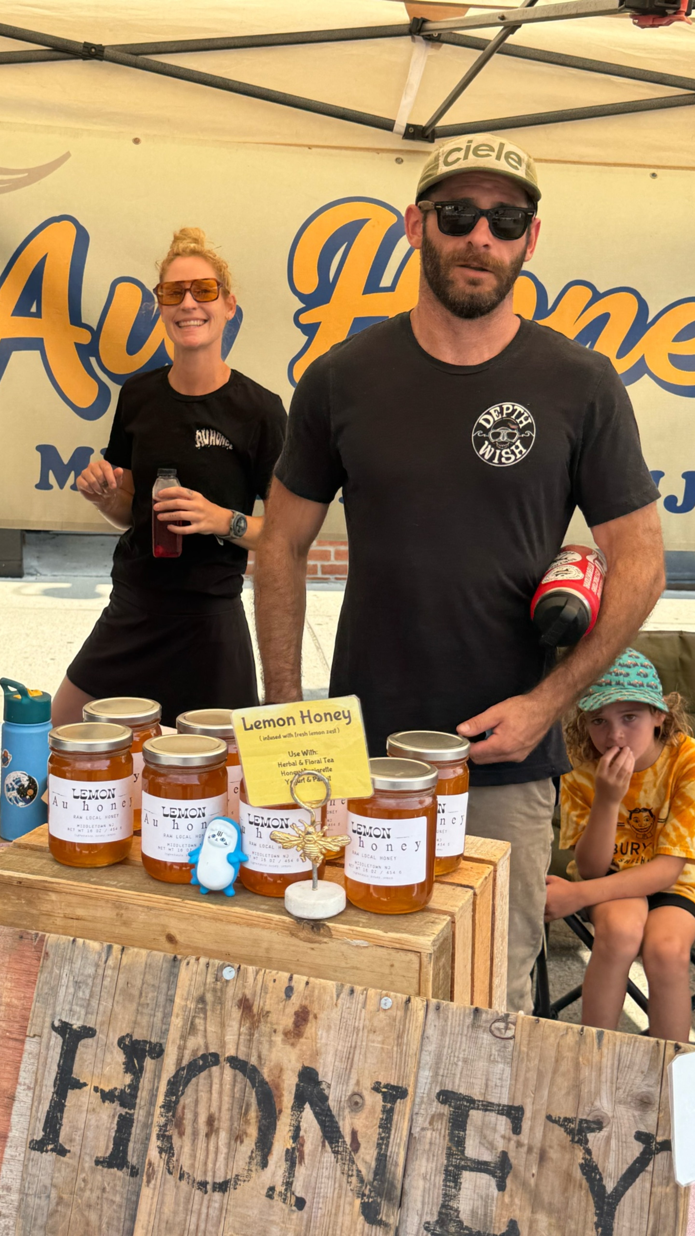 Artisan food vendor at market